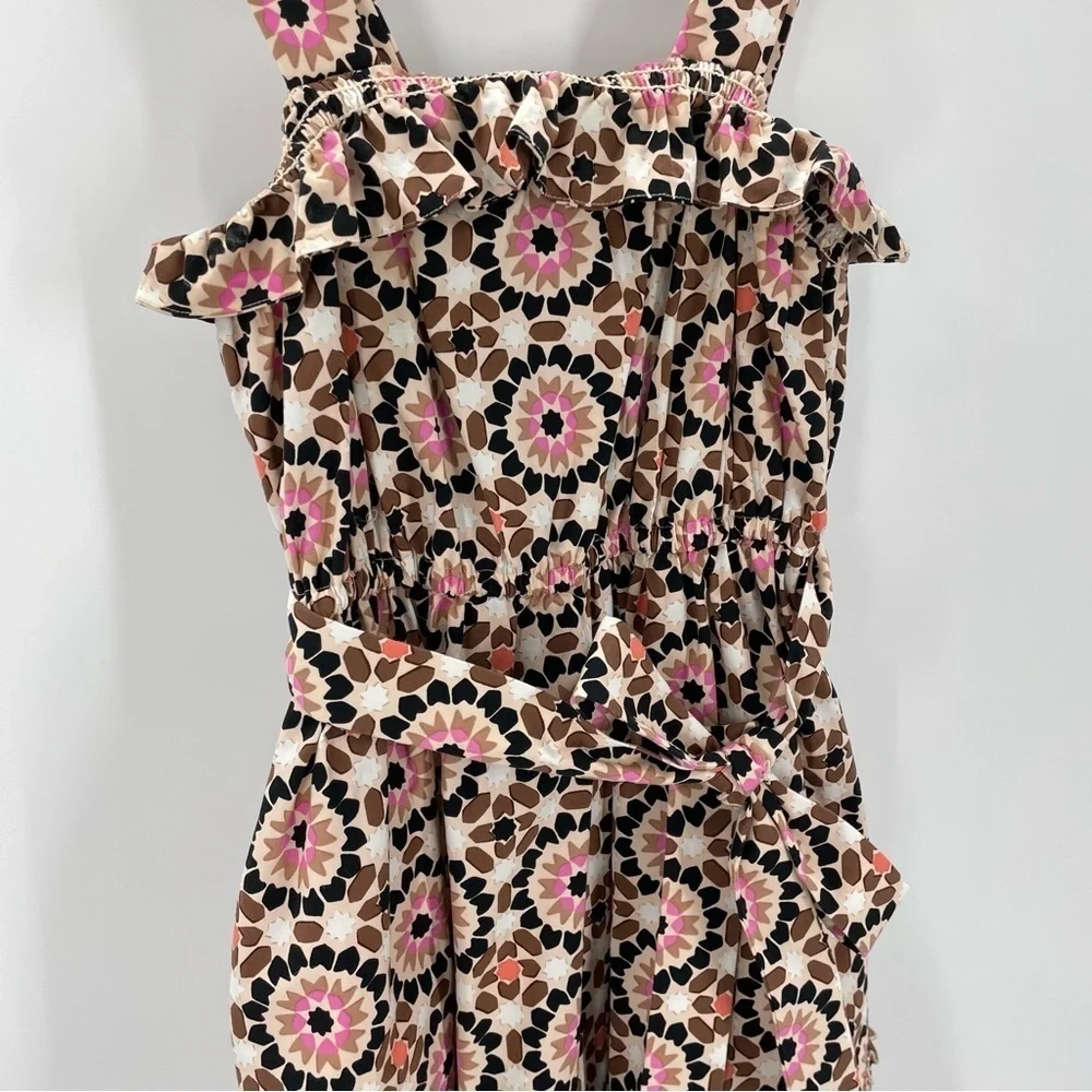 Kate Spade 0 Floral Mosaic Poplin Dress NJMU8968 By The Pool Tank Mini Dress